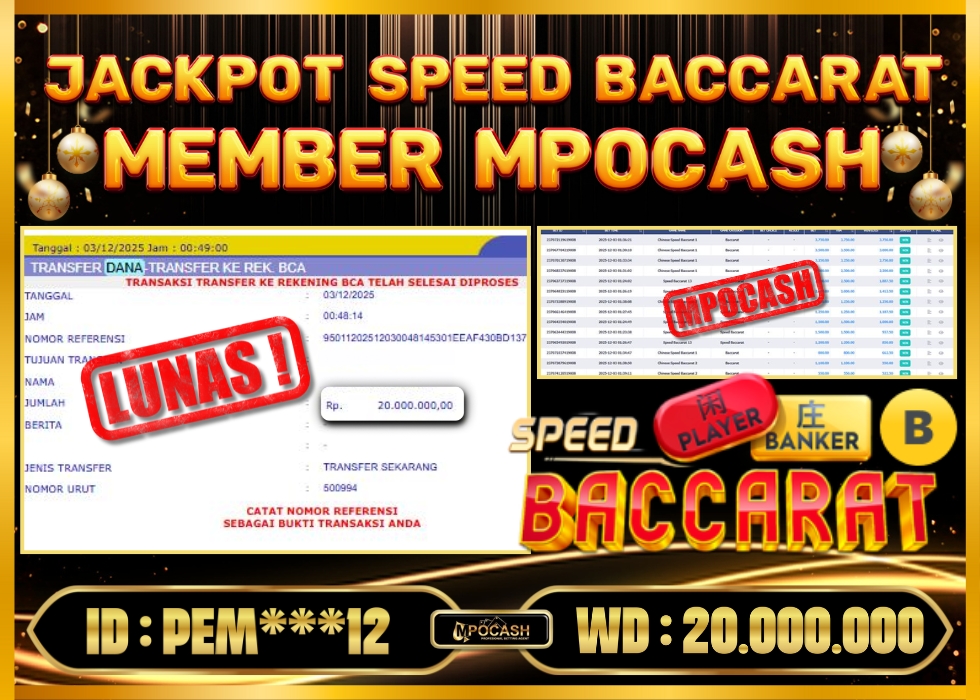 MPOCASH JACKPOT SPEED BACCARAT